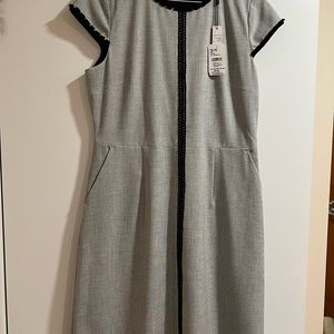 Tahari Dress NWT Grey size 8